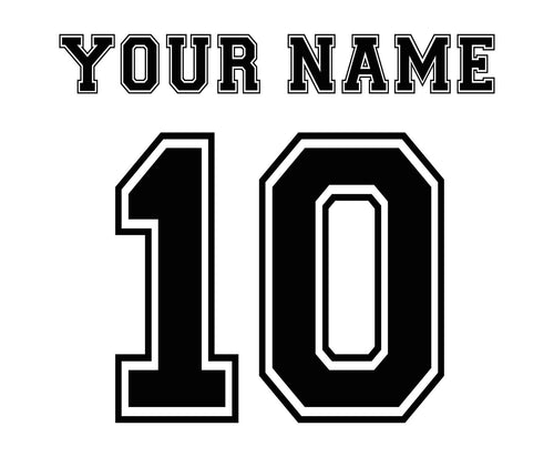 Custom Name & Number Print